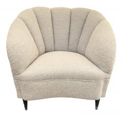 Pair of Scalloped Italian Mid Century Lounge Chairs - 2996218