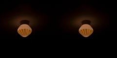Pair of Scandinavian Flushmount Ceiling Lamps 1950s - 2203388