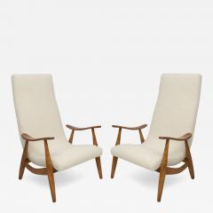 Pair of Scandinavian Mid Century Lounge Chairs - 3236088