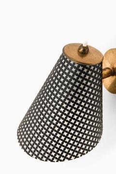 Pair of Scandinavian Modern Brass Wall Lamps 1950s - 4632605