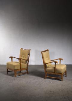 Pair of Scandinavian Modern armchairs - 2937407
