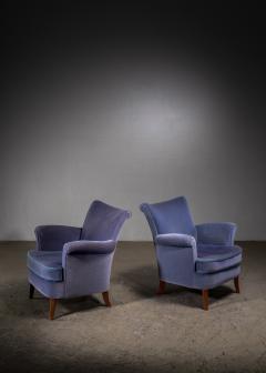 Pair of Scandinavian Modern armchairs - 3792515