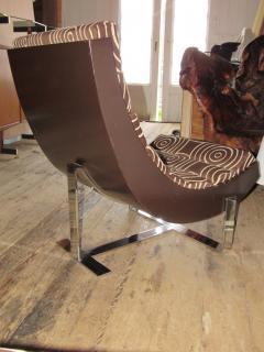 Pair of Scoop Lounge Chairs Mid Century Modern France 1970s - 775348