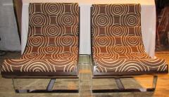 Pair of Scoop Lounge Chairs Mid Century Modern France 1970s - 775352