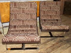 Pair of Scoop Lounge Chairs Mid Century Modern France 1970s - 776488