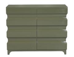 Pair of Sculpted Modern Lacquered Cabinets - 4220396
