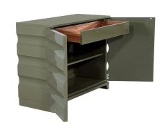 Pair of Sculpted Modern Lacquered Cabinets - 4220399
