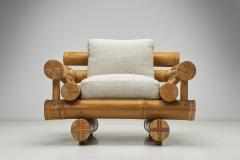 Pair of Sculptural Bamboo Lounge Chairs Europe Mid 20th Century - 4335528