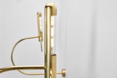 Pair of Sculptural Brass Wall Lamps Europe Mid 20th Century - 4398870