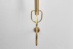 Pair of Sculptural Brass Wall Lamps Europe Mid 20th Century - 4398874