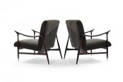 Pair of Sculptural Brazilian Lounge Chairs in Mohair - 398589