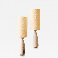 Pair of Sculptural Ceramic Table Lamps by Andr Bloch - 4796006