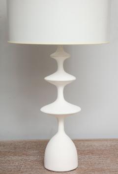 Pair of Sculptural Custom Plaster Table Lamps - 1628306