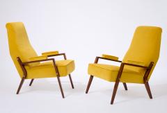 Pair of Sculptural Italian Armchairs 1950s - 3534455