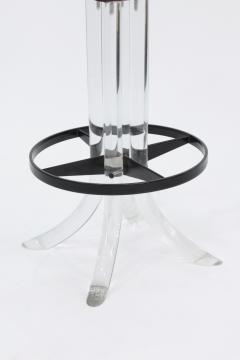 Pair of Sculptural Lucite Bar Stools - 187524