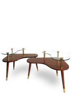 Pair of Sculptural Mid Century Modern side Tables  - 2062737