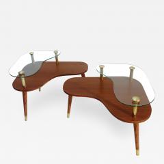 Pair of Sculptural Mid Century Modern side Tables  - 2064807