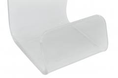 Pair of Sculptural Molded Lucite Bar Stools - 187534