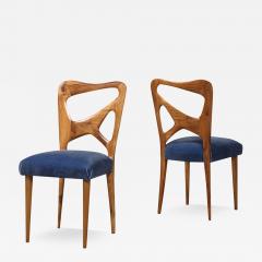 Pair of Sculptural Side Chairs School of Turin - 4058410