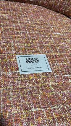 Pair of Sensational Pink Chenille Club Chairs - 4616824