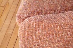 Pair of Sensational Pink Chenille Club Chairs - 4616826
