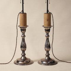 Pair of Sheffield Candlestick Lamps - 4015615