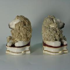 Pair of Shelton Staffordshire Lion and Lamb figures - 4242949