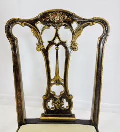 Pair of Side Chairs With Gold Gilt Claw Foot Details Circa 1940s - 4128551