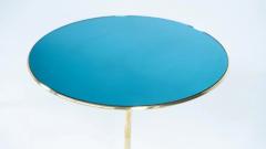 Pair of Side Tables Mod T2 by Osvaldo Borsani Brass and Glass - 4627292