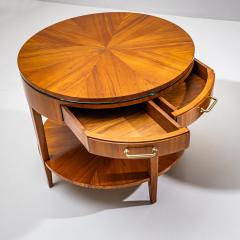 Pair of Side Tables with Hidden Glass Tops Probably Italy Mid 20th Century - 4543158