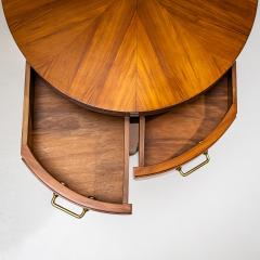 Pair of Side Tables with Hidden Glass Tops Probably Italy Mid 20th Century - 4543163