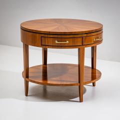 Pair of Side Tables with Hidden Glass Tops Probably Italy Mid 20th Century - 4543165