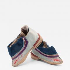 Pair of Silk Lotus Slippers - 4173796