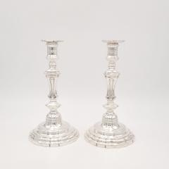 Pair of Silver Candlesticks France 19th century - 3954955