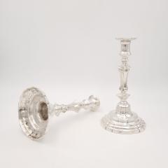 Pair of Silver Candlesticks France 19th century - 3954956