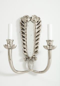 Pair of Silver Double Arm Sconces - 855465