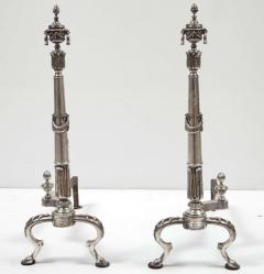 Pair of Silver Plate Andirons - 838475