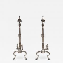 Pair of Silver Plate Andirons - 839170
