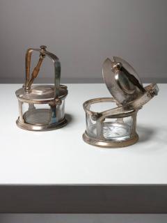 Pair of Silver Plate Cheese Holders by Gio Ponti for Calderoni - 4723969