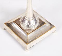 Pair of Silver Rimmed Horn Cups in Stands - 4646010