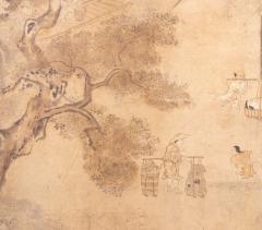 Pair of Six Panel Screens Whale Hunting and Harvesting - 4203083