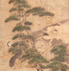 Pair of Six Panel Screens Whale Hunting and Harvesting - 4203086