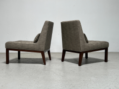 Pair of Slipper Chairs by Edward Wormley for Dunbar - 3436673