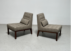 Pair of Slipper Chairs by Edward Wormley for Dunbar - 3436674