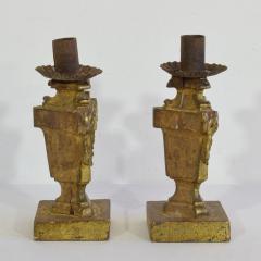Pair of Small 18th Century Italian Neoclassical Candleholders Candlesticks - 4113921