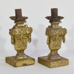 Pair of Small 18th Century Italian Neoclassical Candleholders Candlesticks - 4113926
