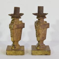 Pair of Small 18th Century Italian Neoclassical Candleholders Candlesticks - 4114016