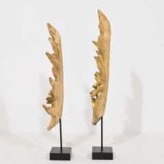 Pair of Small 19th Century Italian Carved Giltwood Baroque Style Ornaments - 4119380