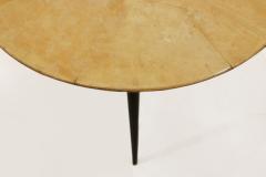 Pair of Small Aldo Tura Parchment Top Side Tables Italy 1950s - 3707929