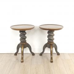 Pair of Small Drinks Tables U S A circa 1980 - 3698898